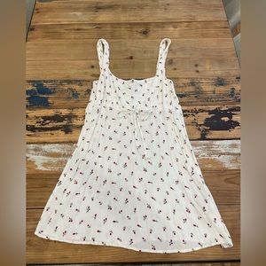 WHITE ROSES MEDIUM SUMMER DRESS
